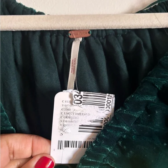 Free People Portia Velvet Mini Dress emerald green
Size s - Picture 7 of 7
